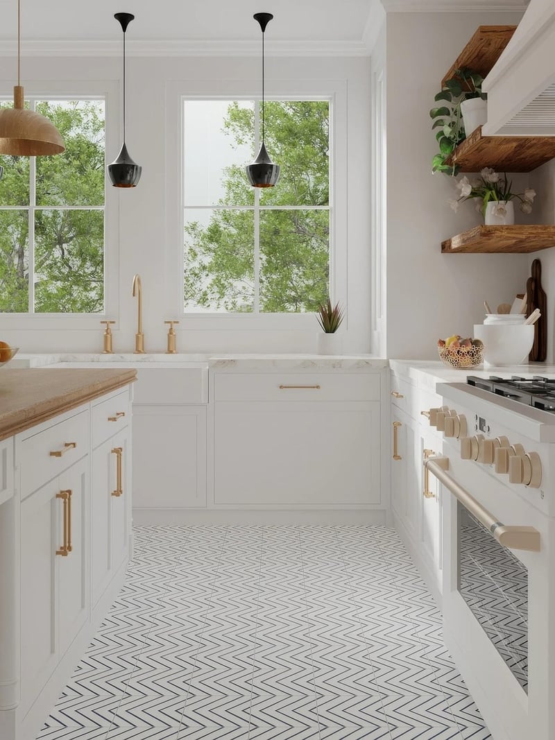 Kitchen with storage solutions